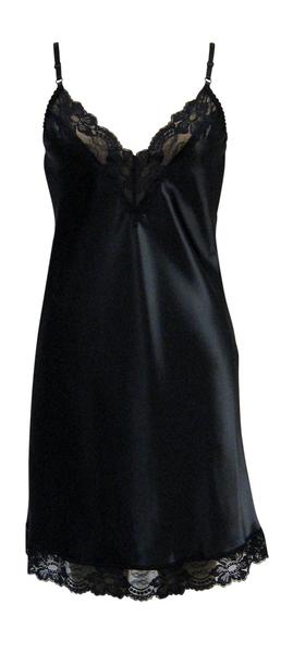 Beautiful Plus Lace Trim Satin Full Slip